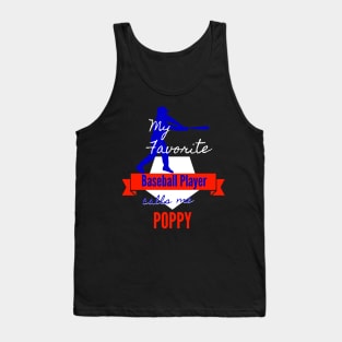 Little League Baseball Gift for Grandfather Tank Top